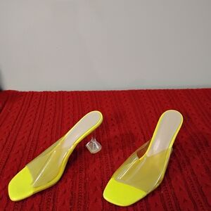 Stylish Yellow Women's Heels